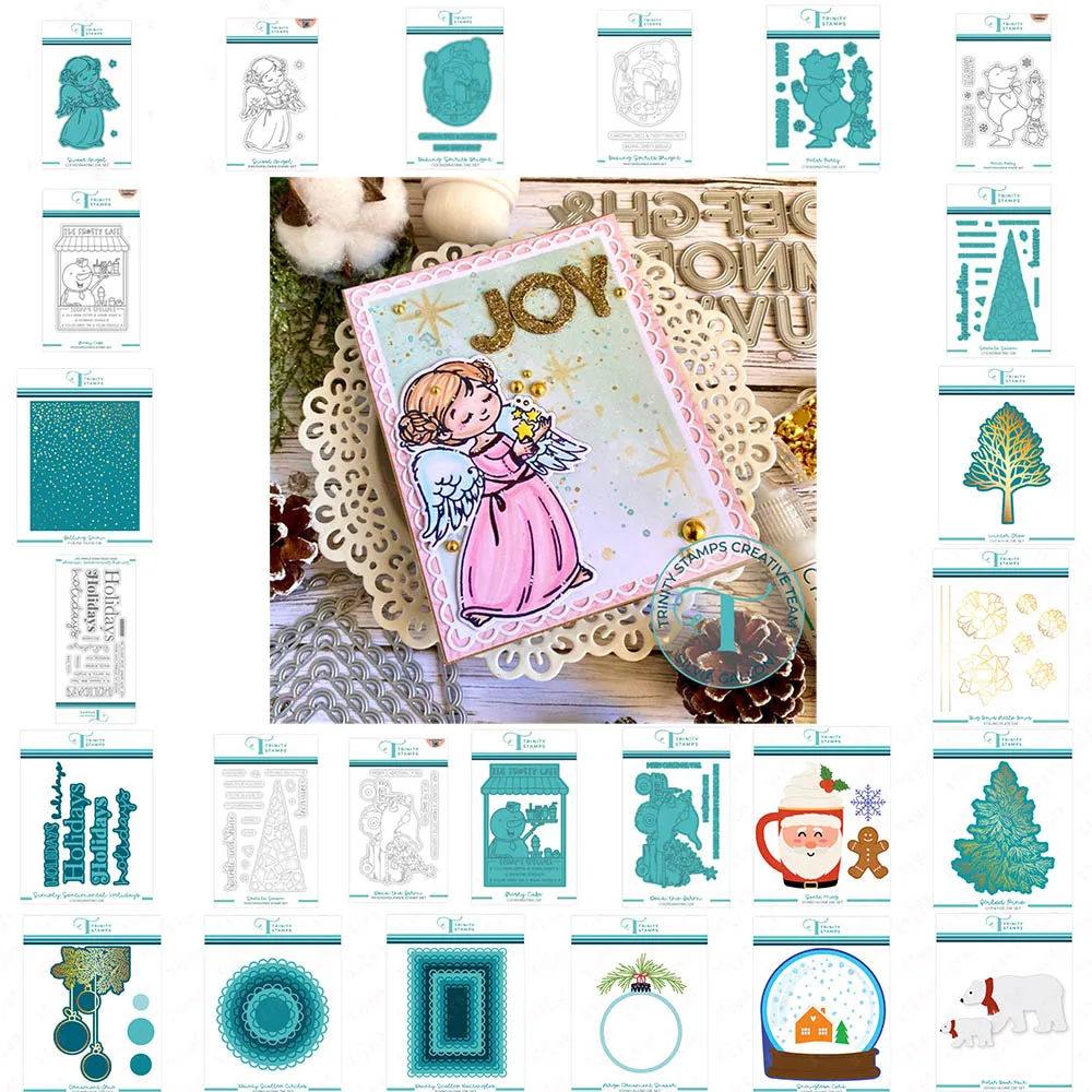 

Scrapbook Diy Craft Decor Stamps Metal Cutting Dies Angel Party Cafe Farm Tree Circle Rectangles Shaker polar Bear Mug Hot Foil