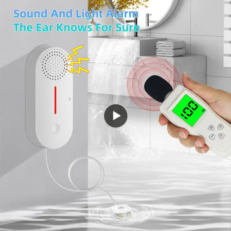 

Waterproof Water Leakage Detector Security Alarm Tuya Water Level Sensor App Water Leakage Monitoring Immersion Sensor