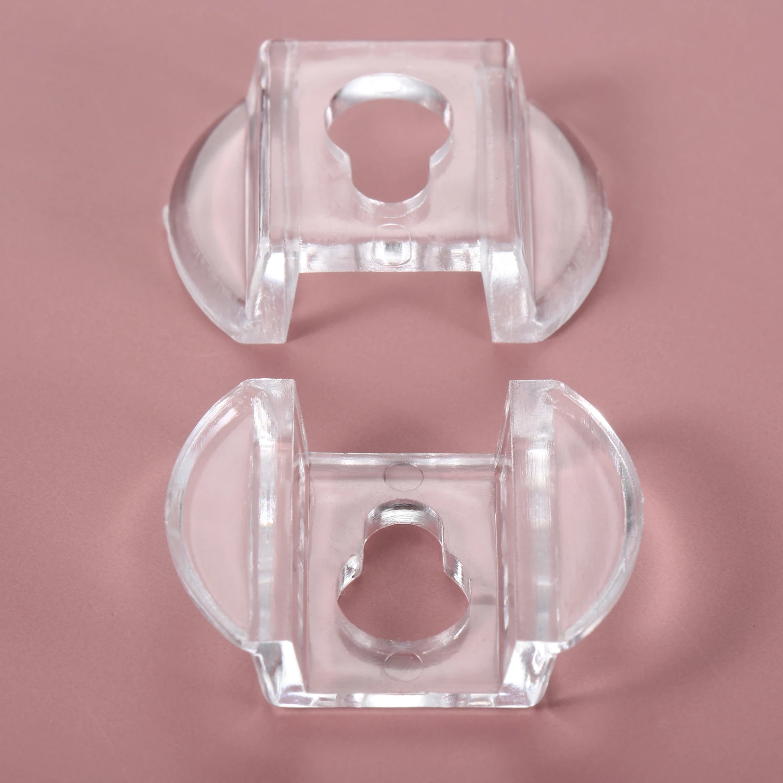 

20pcs Acrylic Plastic Gourd Shape Wall Mount Photo Picture Frame Hook Transparent Clear Hanger Frame Hanging Hooks Clips 30*22mm