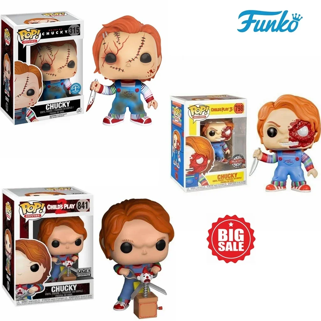 Фильмы Funko POP Детские игры 2 Чаки 841 # FYE Эксклюзивный Brideof Chucky 315 Детская игра 3 VINYL
