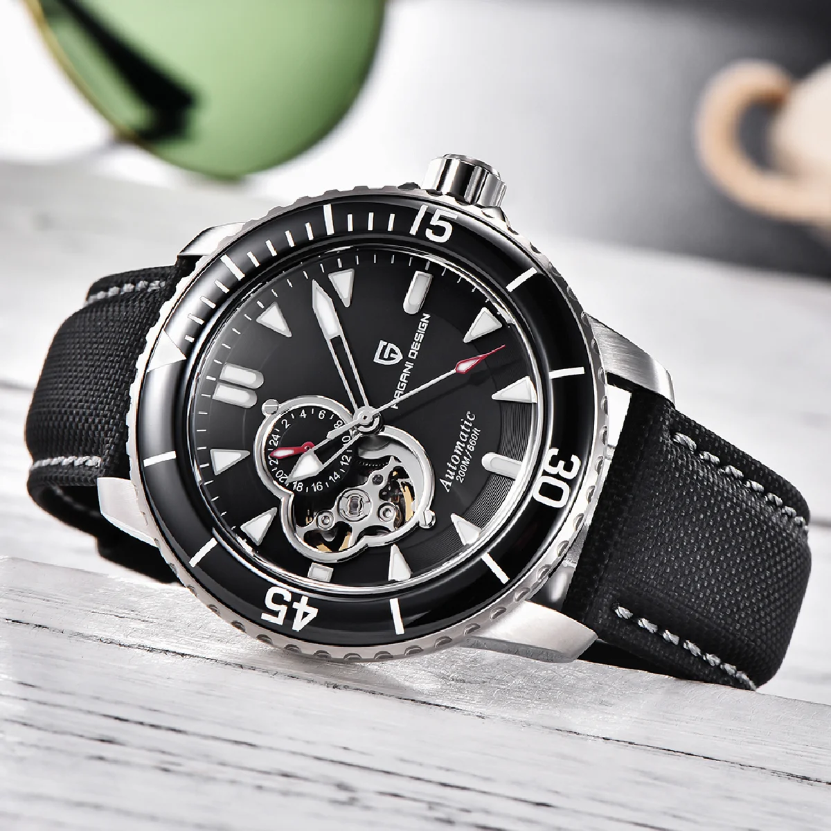 

Часы PAGANI DESIGN Мужские механические с турбийоном, Роскошные автоматические светящиеся с сапфировым стеклом NH39, брикет 20 бар