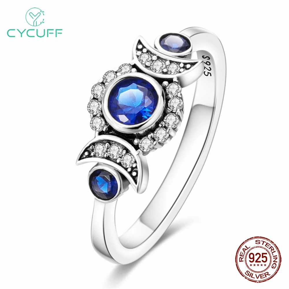 Женское кольцо из серебра 925 пробы с Луной