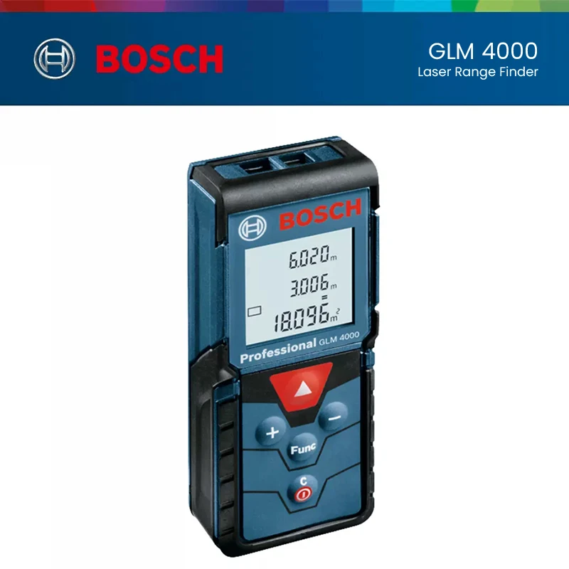 Фото Лазерный дальномер BOSCH GLM4000 GLM50-23G GLM50-27CG GLM30-23G GLM400 30м 40м 50м, цифровая лазерная рулетка для измерений №3