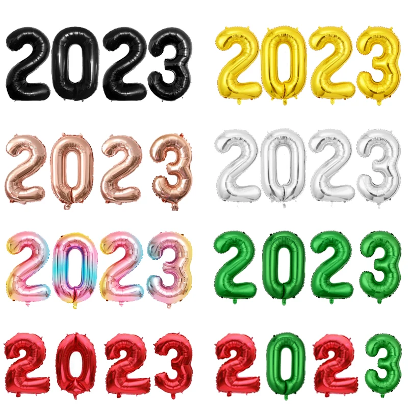 

4 шт., фольгированные шары с цифрами 2023, 32 дюйма