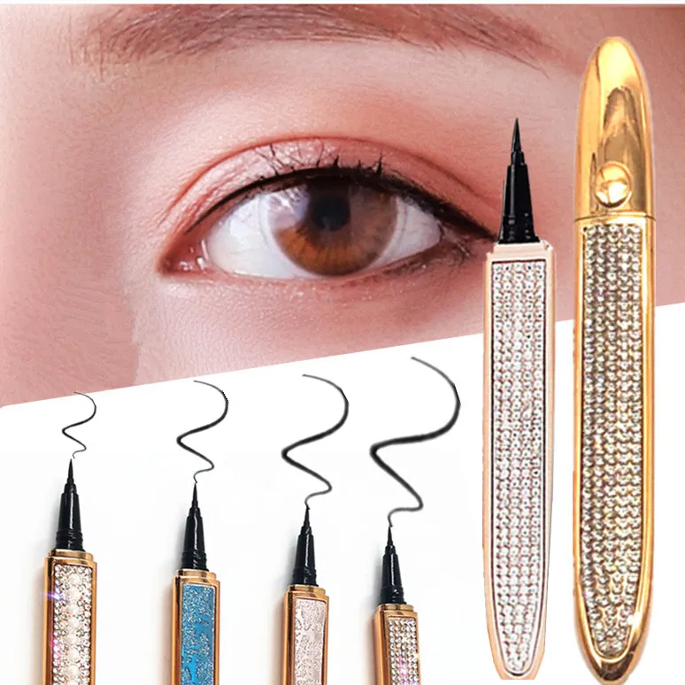Three Scouts Self-adhesive Eyeliner Pencil Glue-free Magnetic-free For False Eyelashes Waterproof Liquid Brown Eye Liner Pen Mak