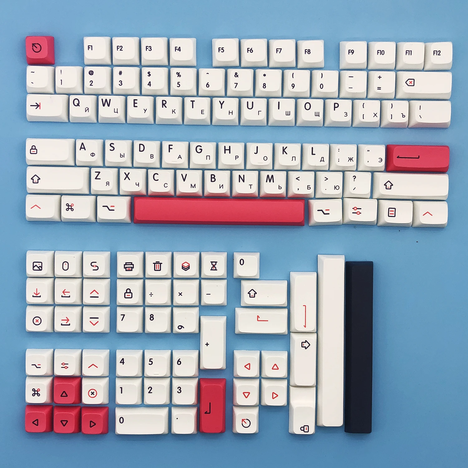 Клавиатура METOO XDA Profile 125key PBT клавиатура под заказ для механической клавиатуры MX
