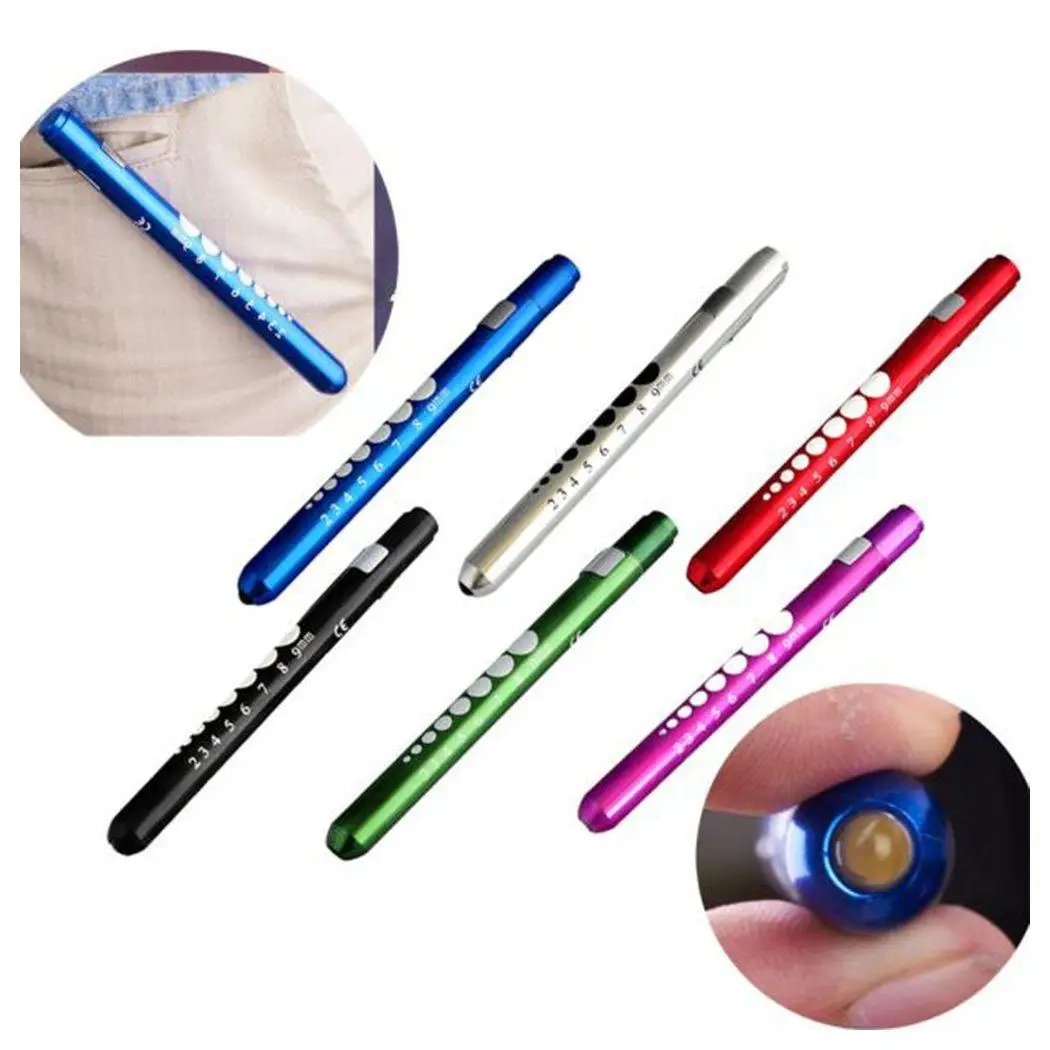 

7 Color Flashlights White Beam Torches LED Pen Light Flashlight Torch Doctor Nurse EMT Emergency