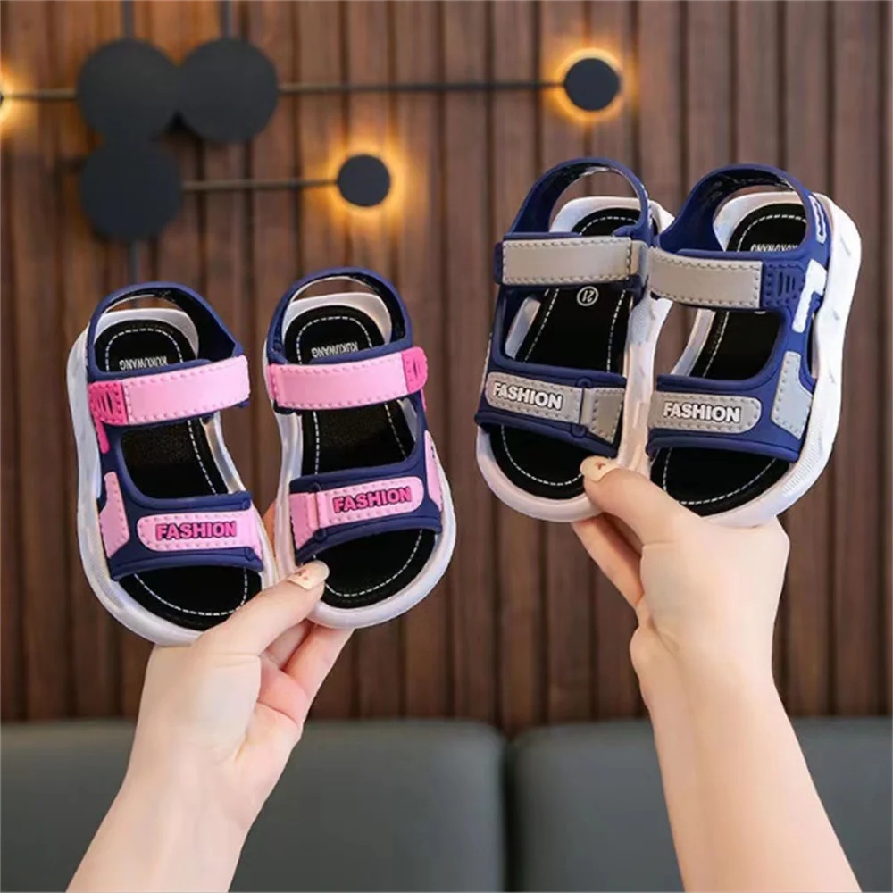 

2023 Sandals Summer Baby Toddler Sandals Soft Bottom Non-Slip Boys Girls Sport Children's Sandals Beach Shoes 2-10Years
