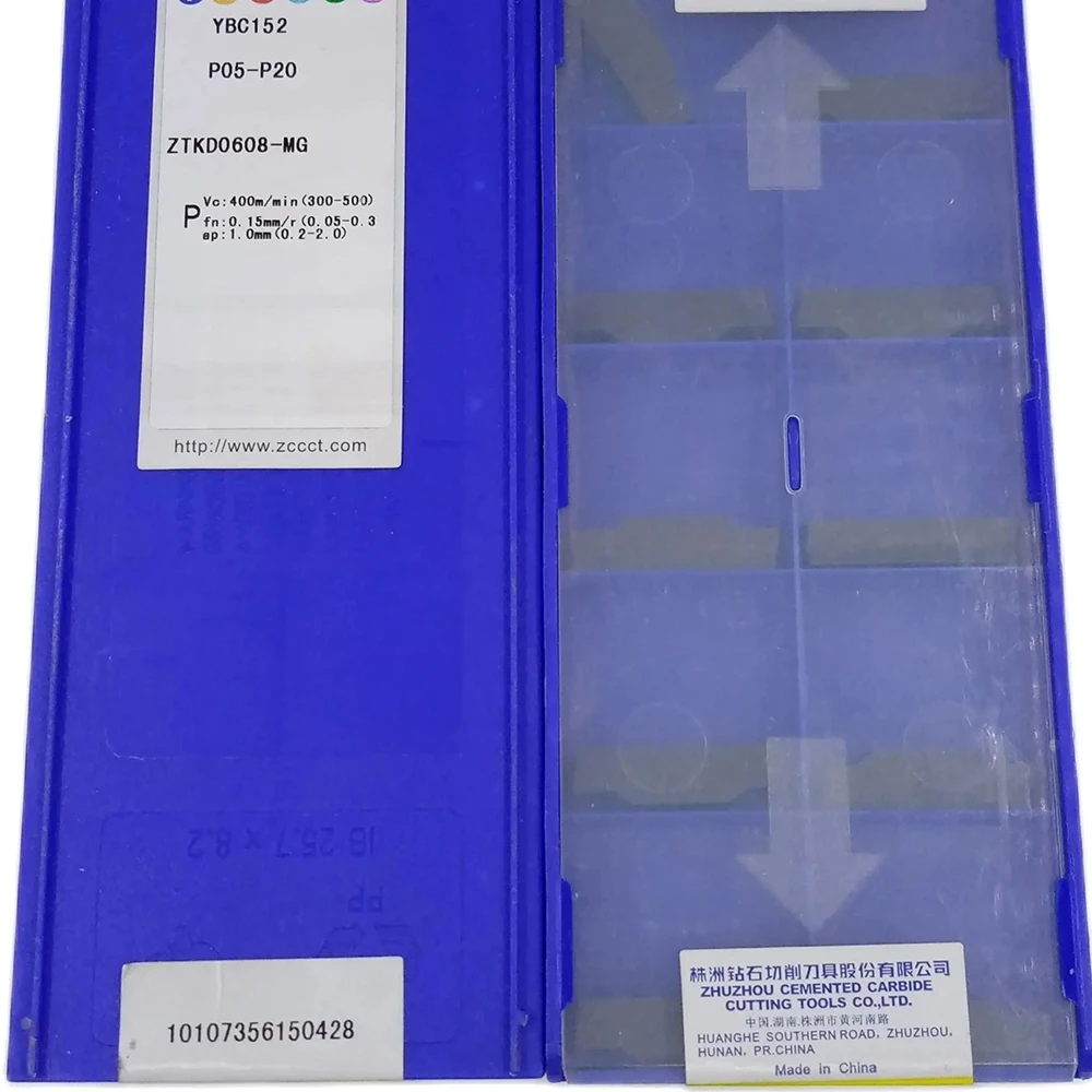 ZTKD0608-MG ZCC Вставка для токарных инструментов обработки стали YBG302 YBG202 YBG205 YBC151 YBC152 10