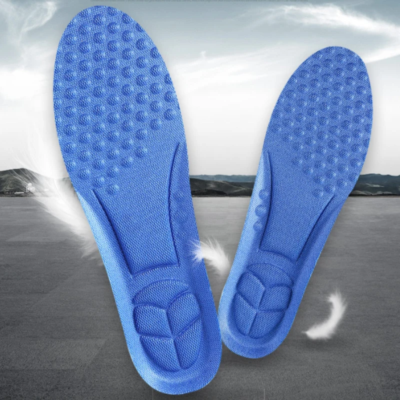 Стельки с эффектом памяти для обуви дышащие дезодорирующие ортопедические бега