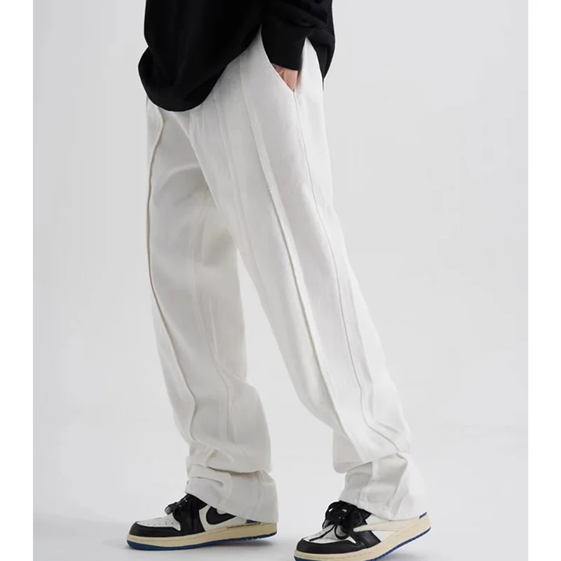 Men's Wear 2022 Autumn  New Pattern Recreational Black Pants Straight Cylinder Comfortable Loose Western-style Trousers Female