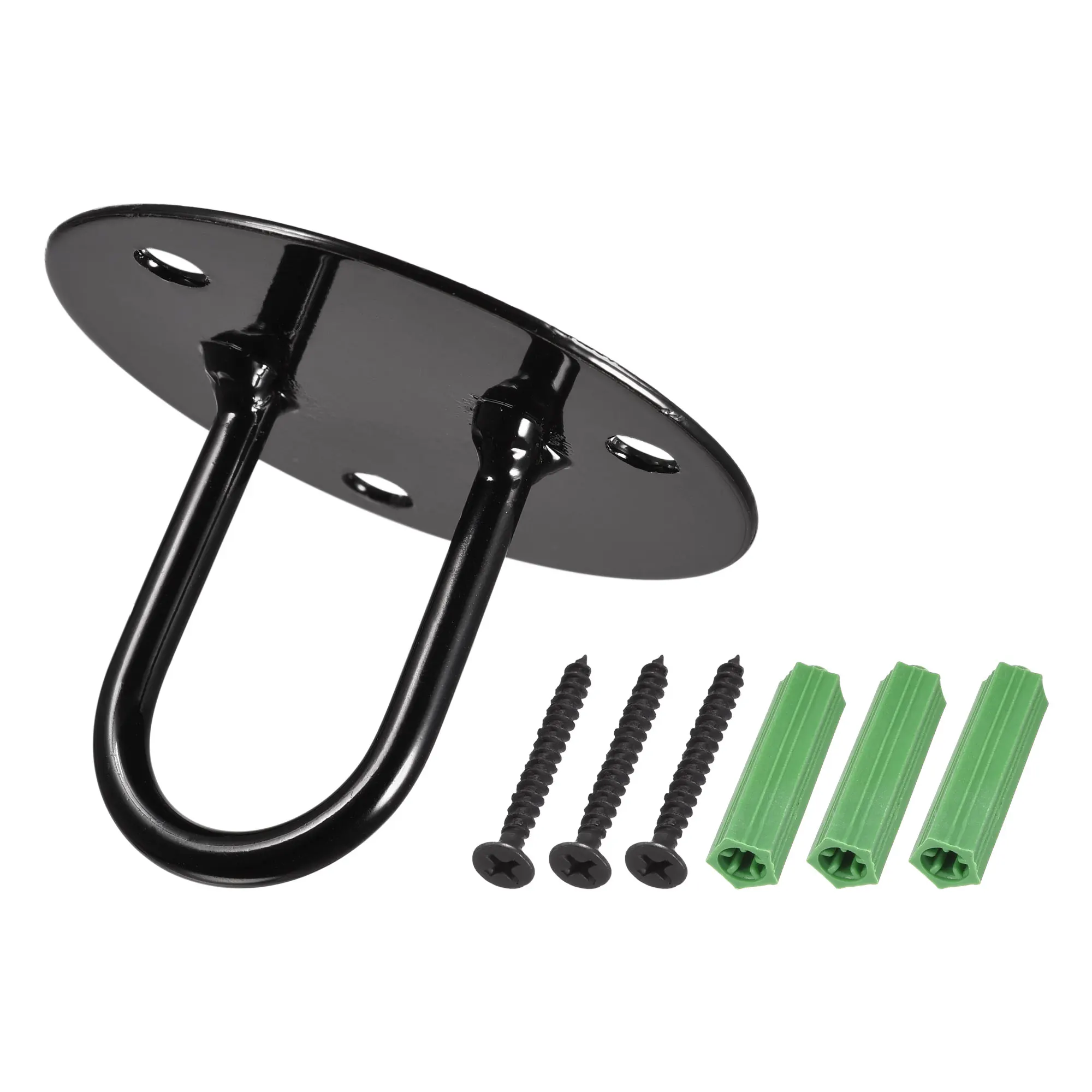 

Uxcell потолочные крючки u-образные настенные 65x46 мм железо для подвесных растений черный 2 шт