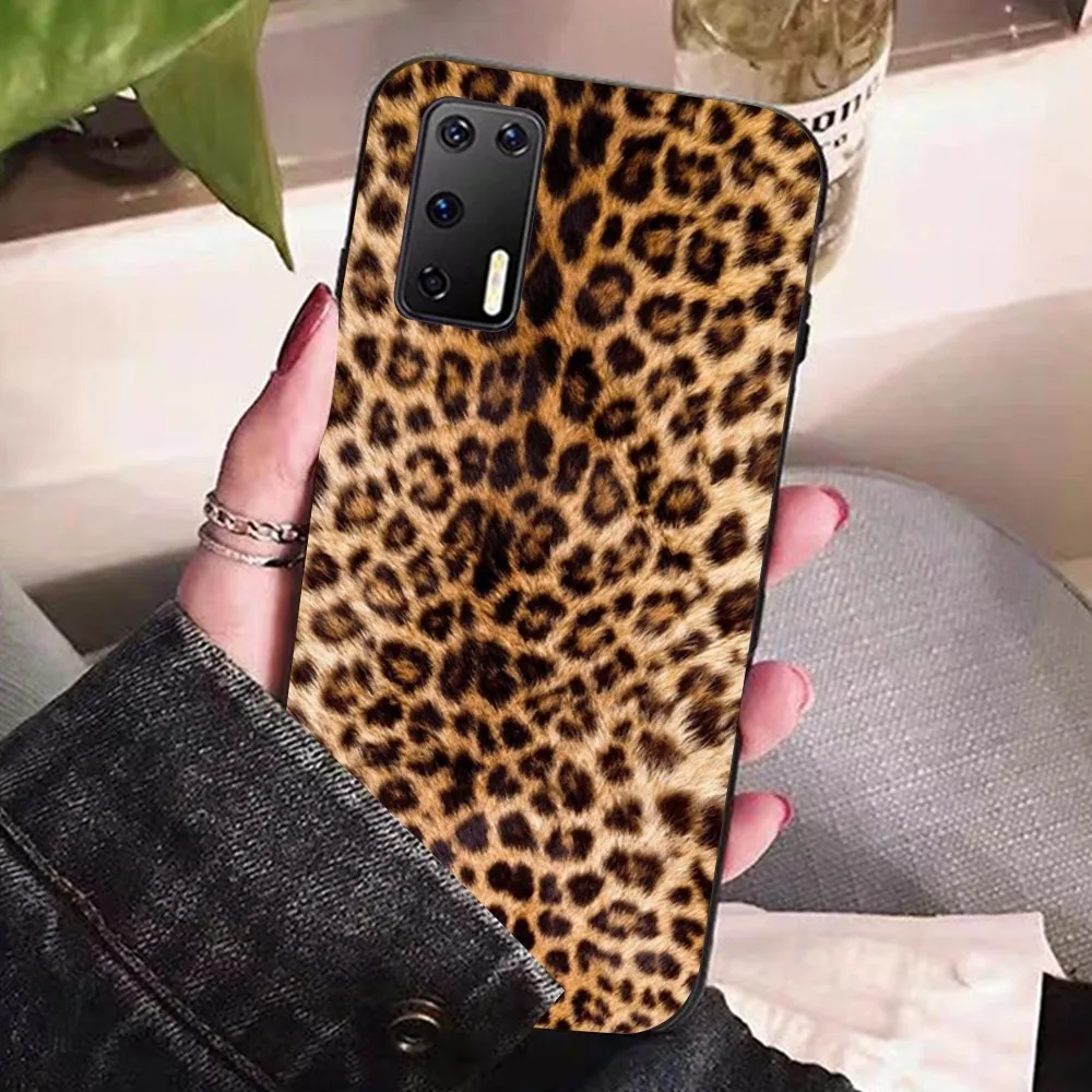 Модный чехол для телефона с леопардовым принтом Huawei P 8 9 10 20 30 40 50 Pro Lite Psmart Honor lite 70