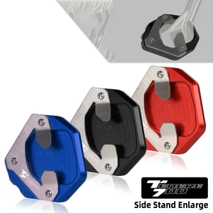 Motorcycle CNC Aluminium Kickstand Extension Pad For YAMAHA TENERE 700 TENERE700 2019 2020 2021 Side Stand Enlarger Support