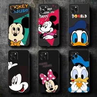 disney mickey anime phone case for funda iphone 11 13 12 pro max mini x xr xs max se 2020 6 6s 7 8 plus celular soft coque