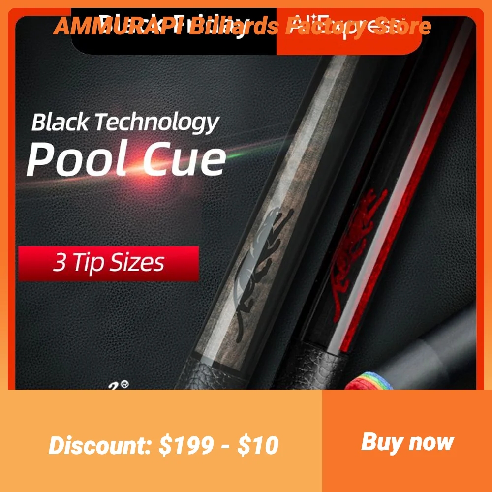 

PREOAIDR 3142 King Billard carbon billiard cues 12.5/11.8/10.8mm Rainbow TipBlack Technology Stick pool cue Uni-lock Joint Cue