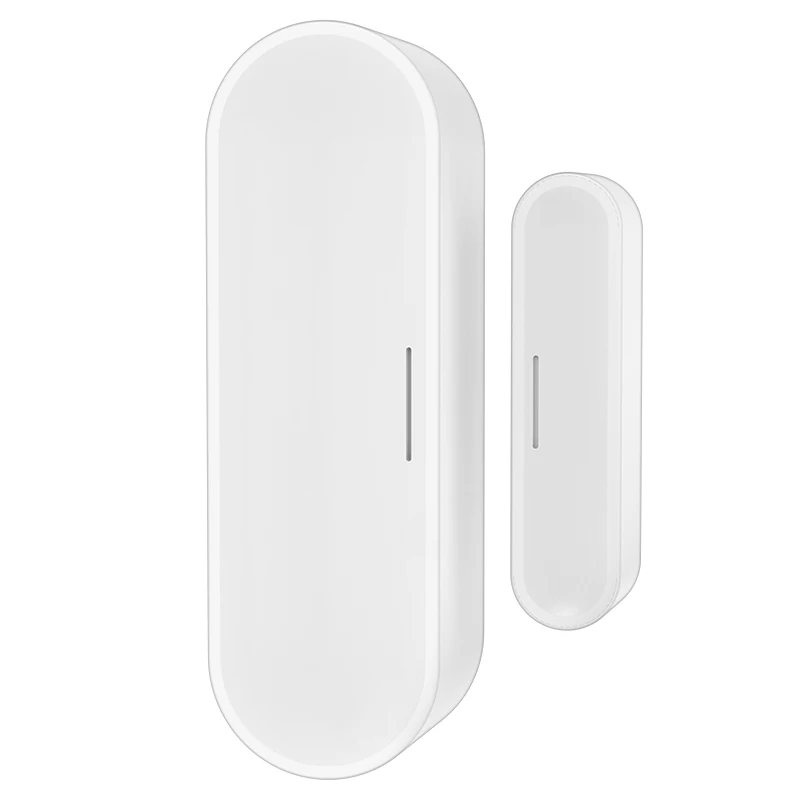 

Датчик окон и дверей Tuya Wi-Fi/Zigbee, беспроводной детектор открывания и закрытия дверей для умного дома, совместим с приложением Alexa Google Smart Life