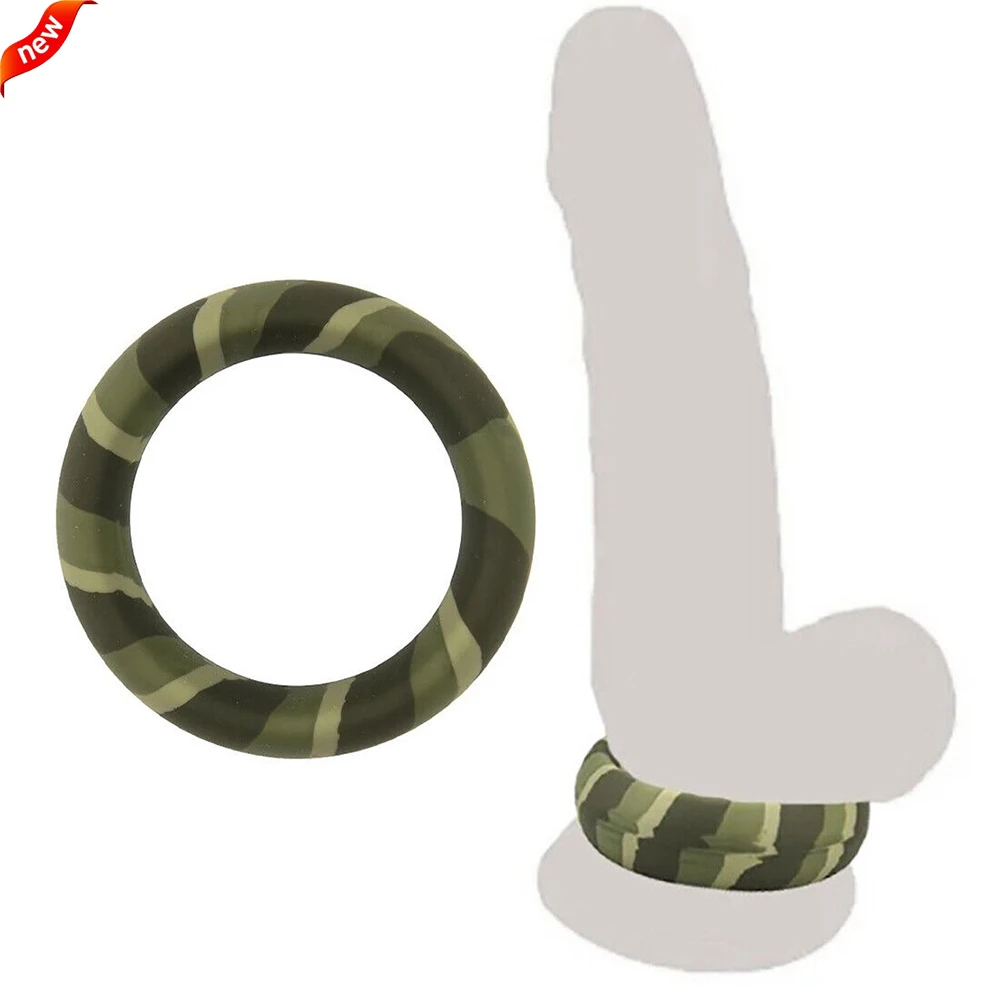 

3 Sizes Camouflage Penis Ring Male Cock Sex Toy Extender Enlarger Sheath Enhancer Ball Stretcher Sleeve For Delay Ejaculation
