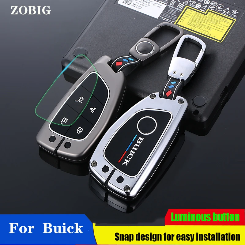 

ZOBIG for Buick Car Key Fob Cover Case Shell for Buick Avenir 2020 2021 Model Angkewei Plus riginal Remote Control Cover Shell