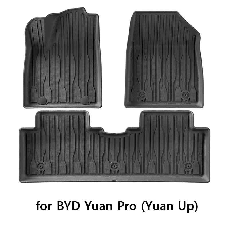 

Для BYD Yuan Pro/Atto 2/Yuan Up 2025 2024 TPE напольные коврики и грузовой вкладыш, водонепроницаемая нескользящая подушечка для ног, защита спинки сиденья