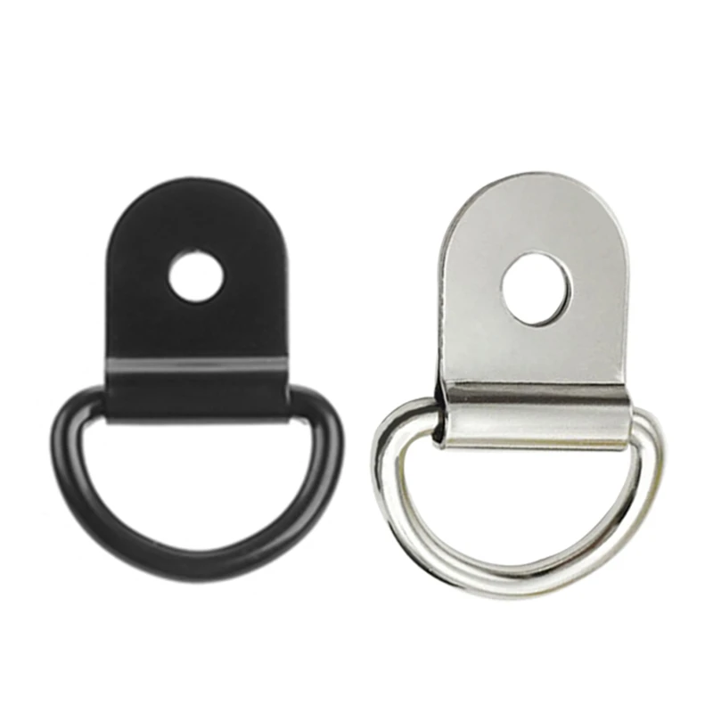 

20Pcs Metal Pull Hook Anchor D Shape Cargo Tie Down Ring Retainer Fixings for Trailer Car