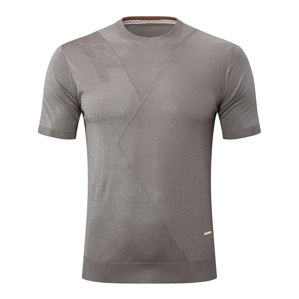 Футболка BLSK CPRT шелковая мужская футболка новинка 2025 деловая удобная прямая