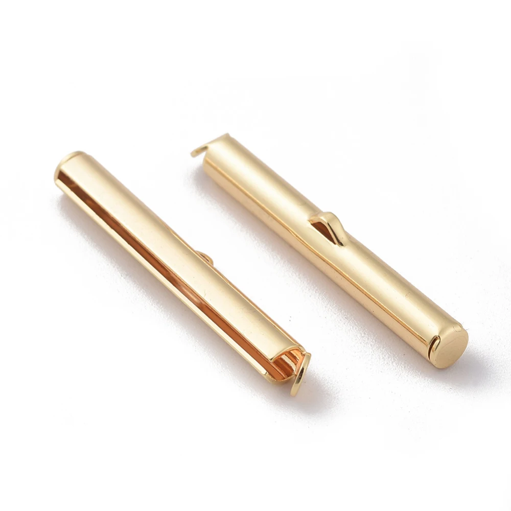 

1-50PCS 5.5-24x3.5-30x2.5-5mm Hole: 1-2.5mm Diameter: 4mm/4x2mm Brass Clasp Real 18K Gold Plated