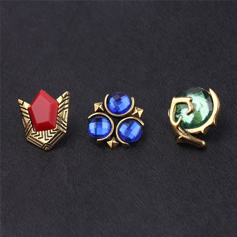 

The Legend Crystal Brooch Pins Metal Badges Brooches