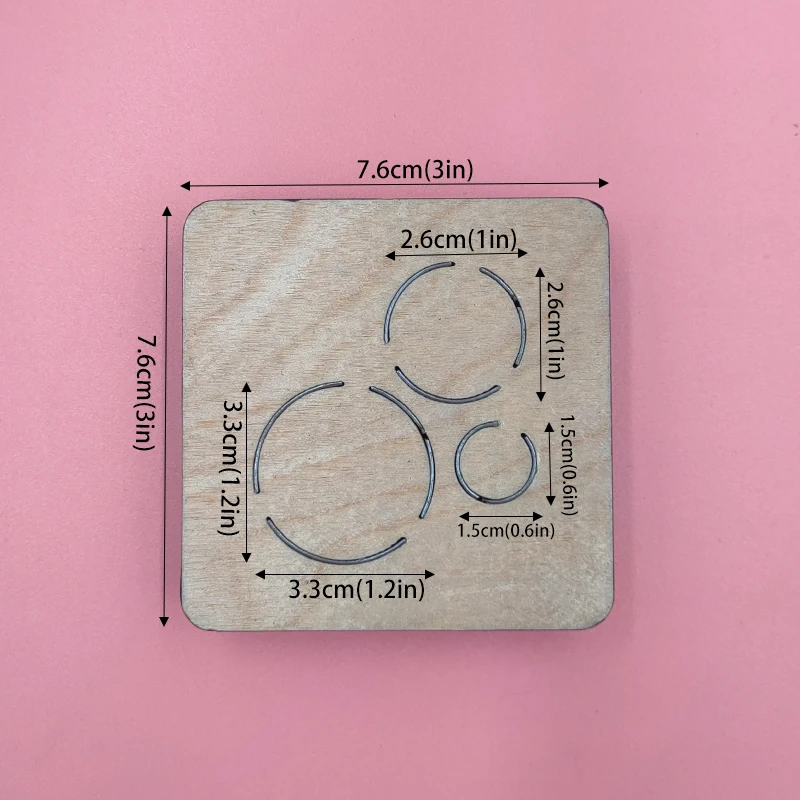 

Round Earring Wood Cutting Dies Compatible with Most Machines