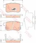 

GDB3482 rear brake pad ACCORD 0912