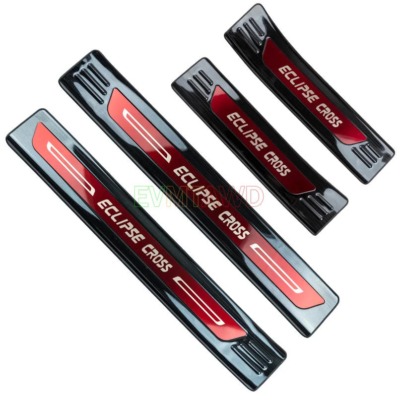 

Аксессуар для Mitsubishi Eclipse Cross 2017-2024 2025 из нержавеющей стали, накладка на порог автомобиля, защита от ударов, защитная крышка для педали