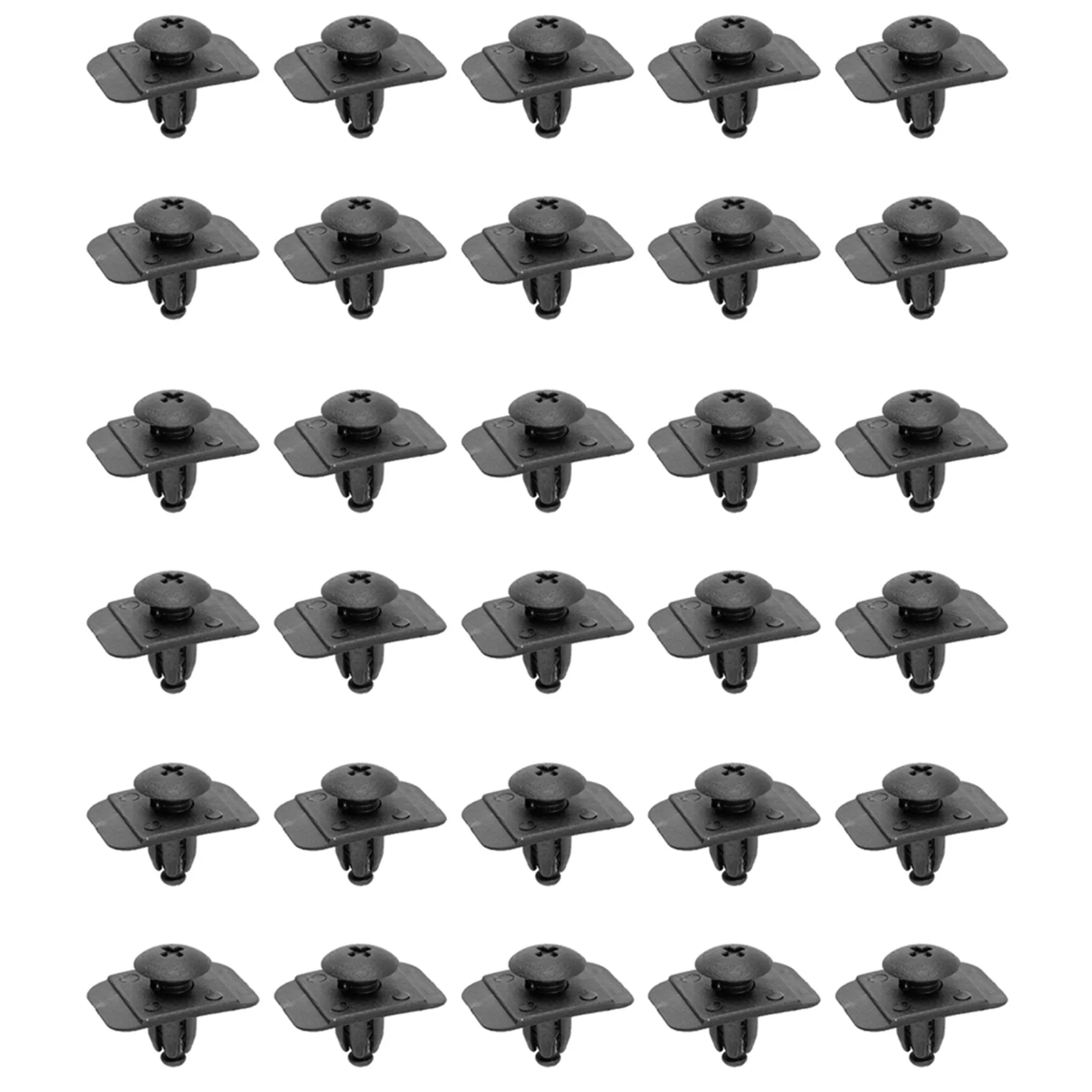 Заклепки для крепления брызговиков зажимы фиксаторы Mazda 323 626 929 зеркальные чёрные