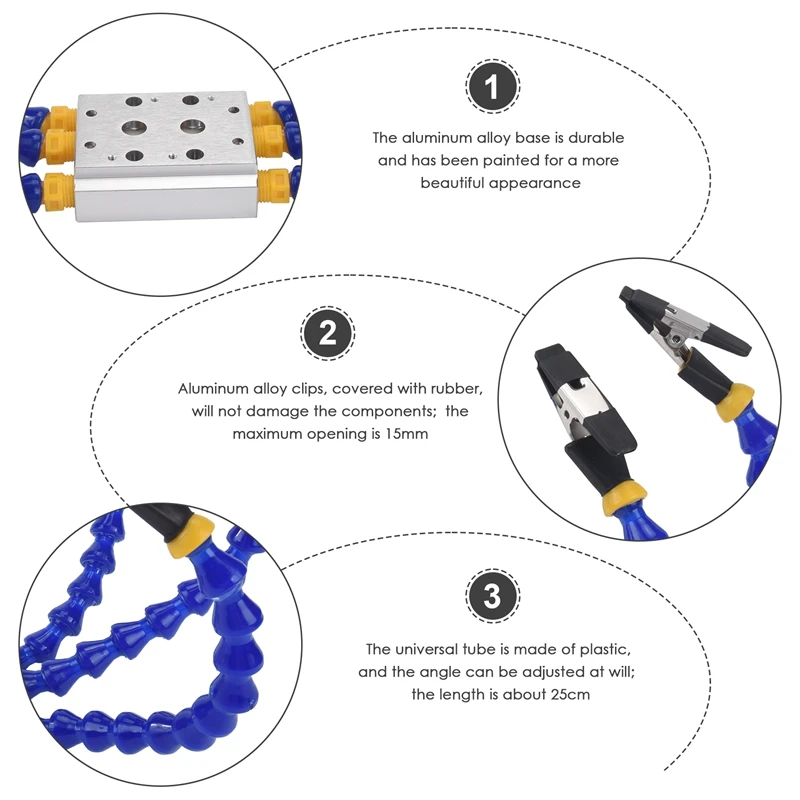 Настольные тиски настольный зажим паяльная станция с 6 шт. гибкие рычаги паяльник