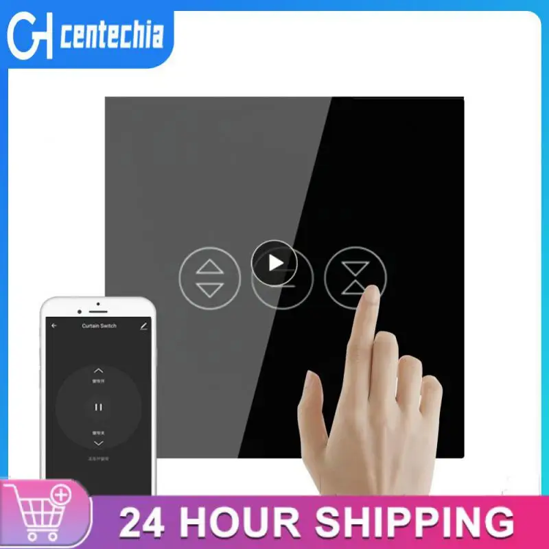 

2/3/5PCS Wifi Tempered Glass 100-240 V Smart Touch Switch App Remote Control 10 A Curtain Switches Tuya Diy Smart Home