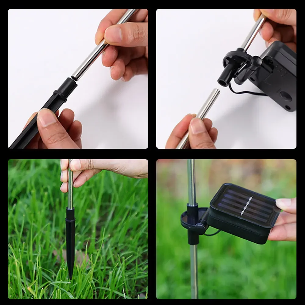 Солнечные Лампы Подсолнечника На Солнечной Панели 3 Головки Искусственные