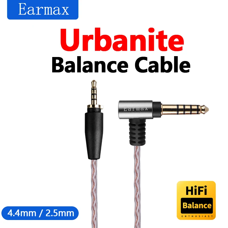 

For Sennheiser Urbanite Headphone Replaceable 2.5mm 3.5mm 4.4mm Balanced Single Crystal Copper Upgrade Cable