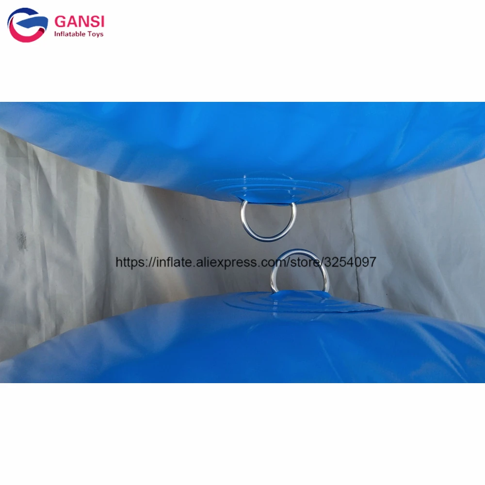 Забавный надувной водный коврик 10 м препятствия плавающий Понтонный мост с