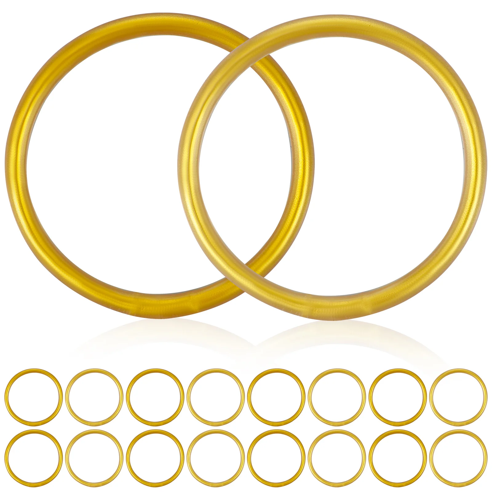 

18 Pcs Ladies Bracelet Wristband Jelly Bracelets Adult Bangles Women Girls Glitter Vintage Fashion Miss