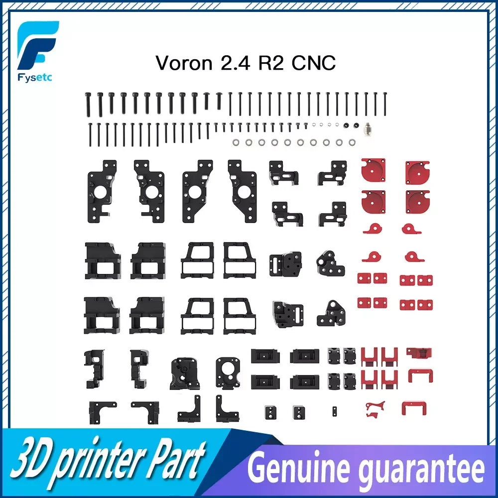 

FYSETC 3D Printer Voron 2.4 R2 Voron V0.1 CNC Machined Metal Full Parts Kit Impresora 3d CNC Aluminum Alloy Frame Printed Parts