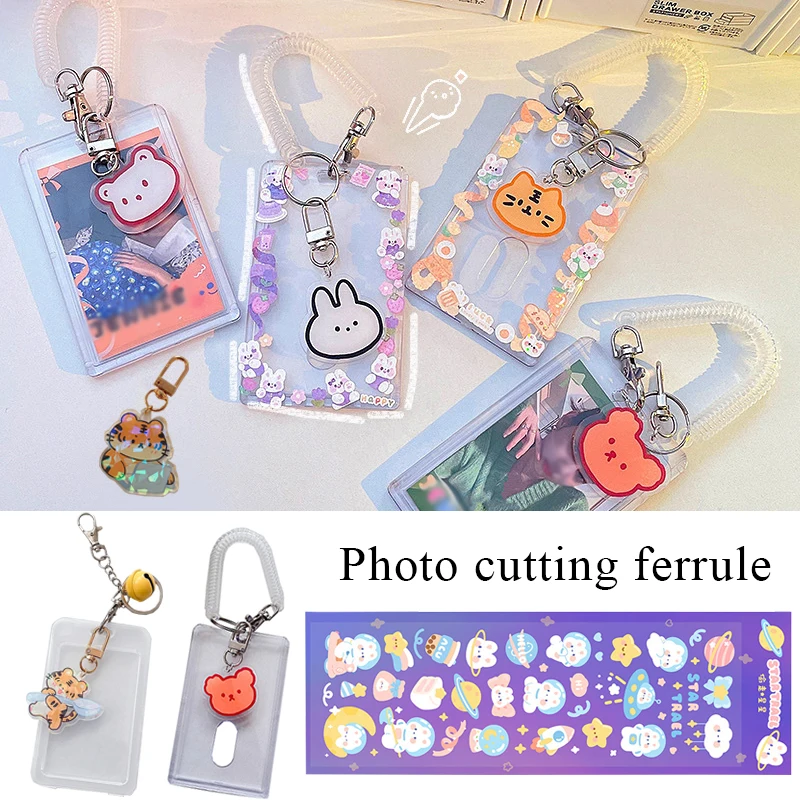 

Idol Photo Protector Sleeves Stationery Sticker Keychain Card Holder Photocard Photo Frame With Elastic Cord Cute Sweet Fashion