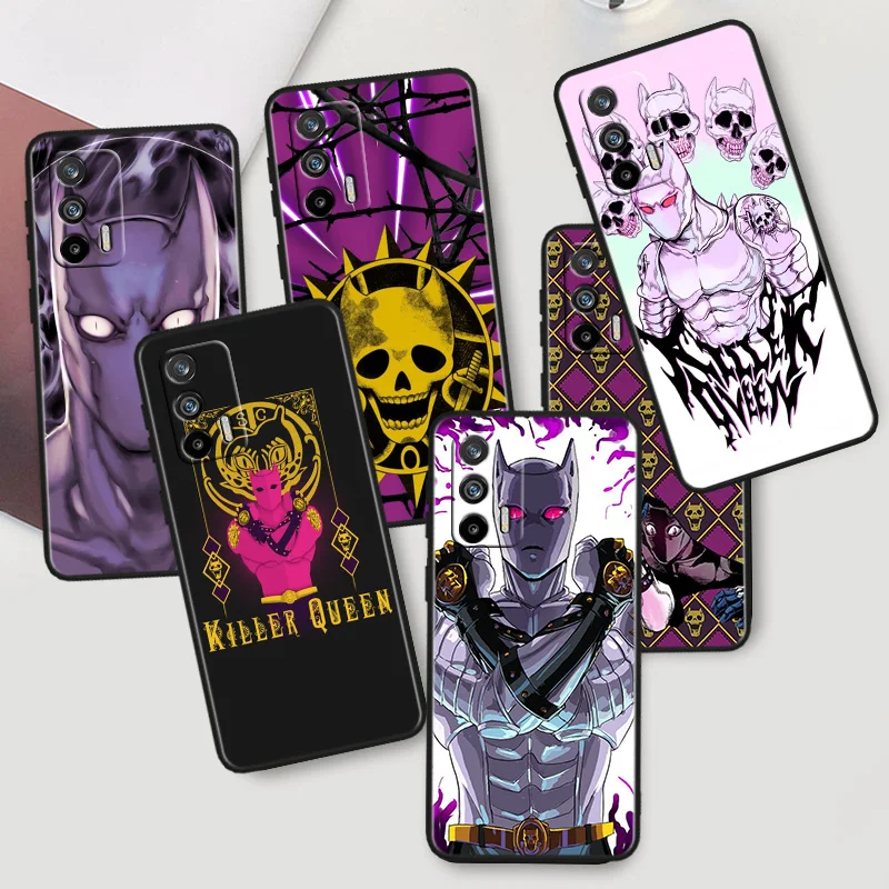 

Anime JoJo Killer Queen Hard Phone Case For OPPO Realme Q5i Q5 Q3S 10 9i 8i 7i 6 5 Narzo 50i 50A 50 30 Pro Plus Black Cover