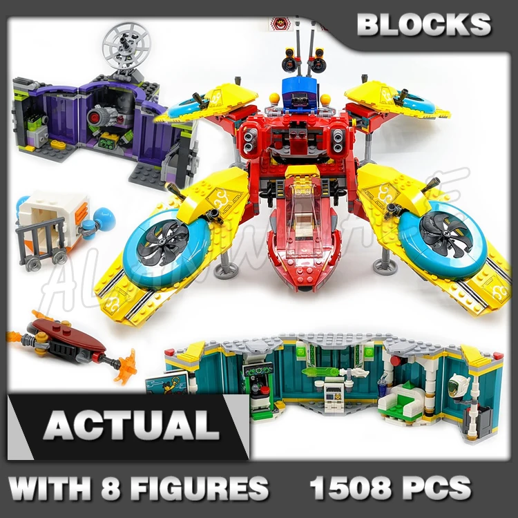 1508 шт. Monkie Kid Team Dronecopter грузовые контейнеры аркадная машина двухъярусные кровати