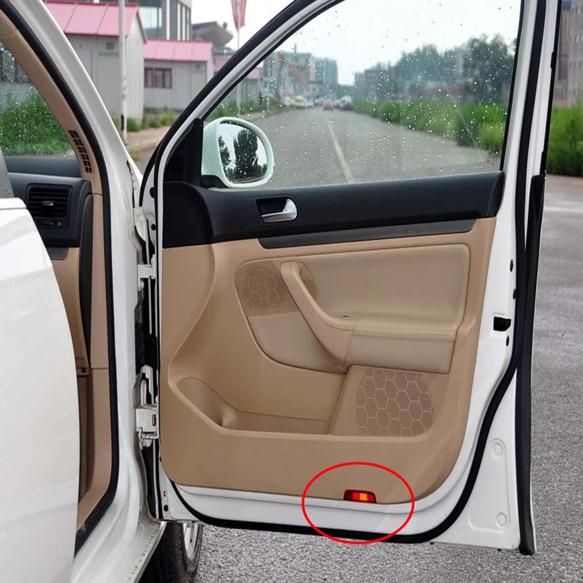 Для VW Passat B6 B7 CC Golf 6 MK6 5 GTI Jetta MK5 красная Передняя внутренняя дверная панель
