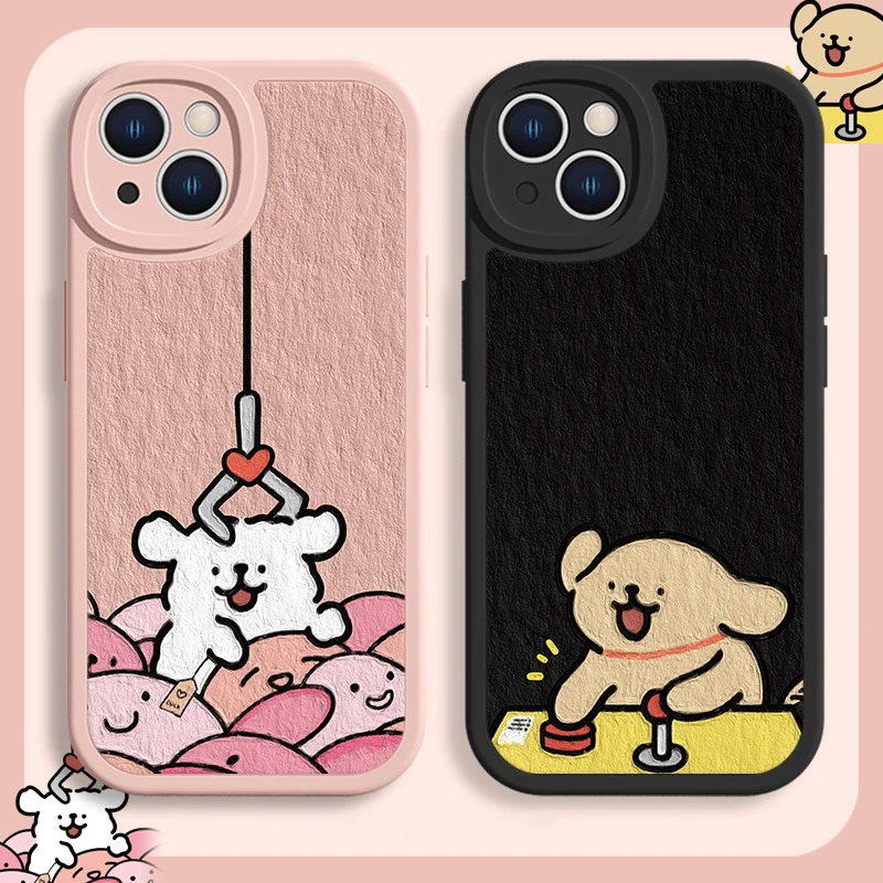 Korean Maltese Phone Case For Lovers Couples for Samsung Galaxy 24 23 22 21 Plus Ultra FE A73 A72 A71 A52 A51 A32 Mobile