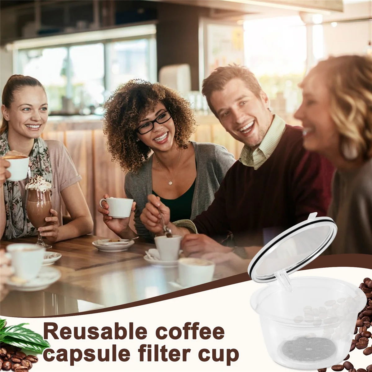 5 шт. многоразовые крышки для Nestle Dolce Gusto капсула кофе фильтрующая чашка колпачки