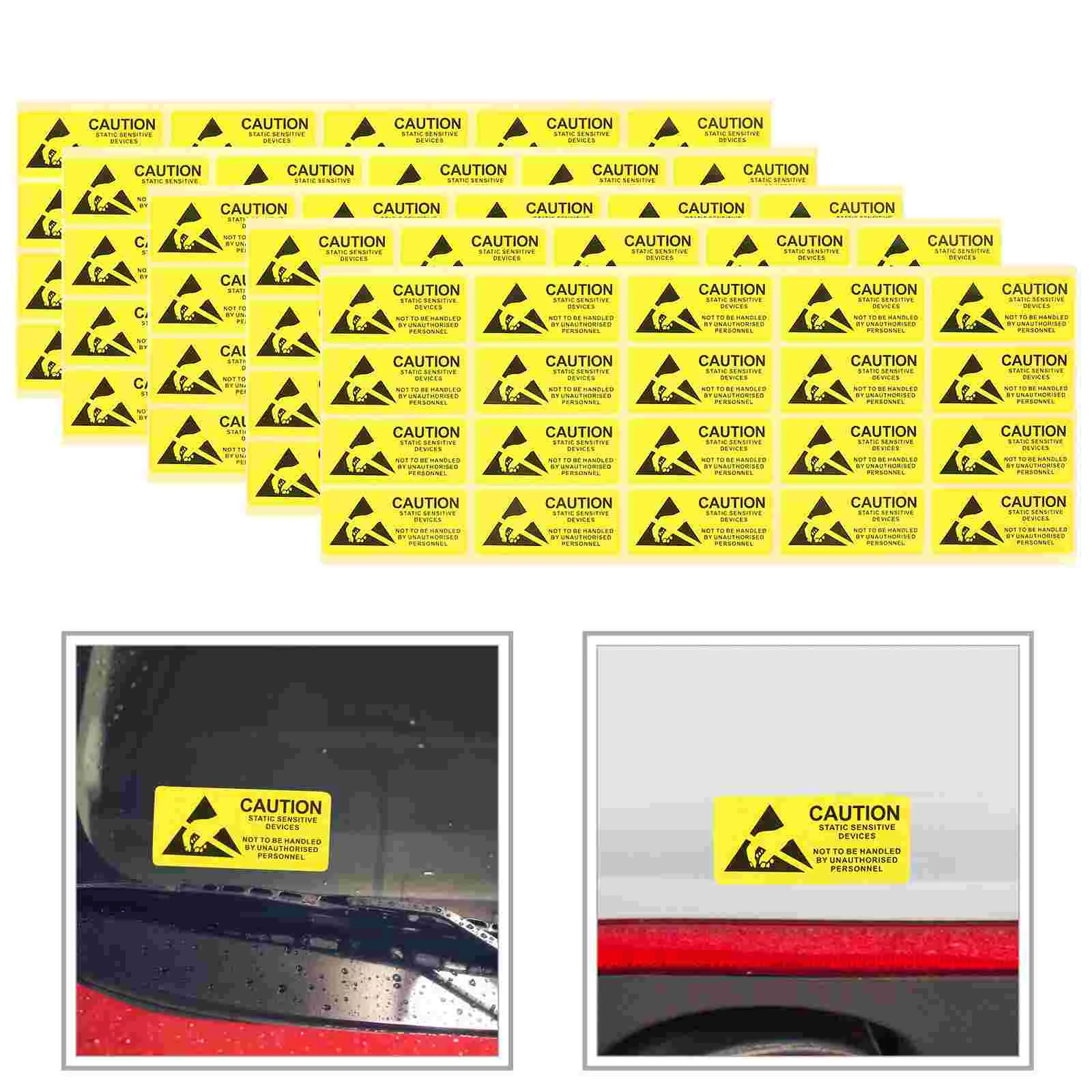 

450 Pcs Static Electricity Sticker Labels Sensitive Devices Stickers Warning Sign
