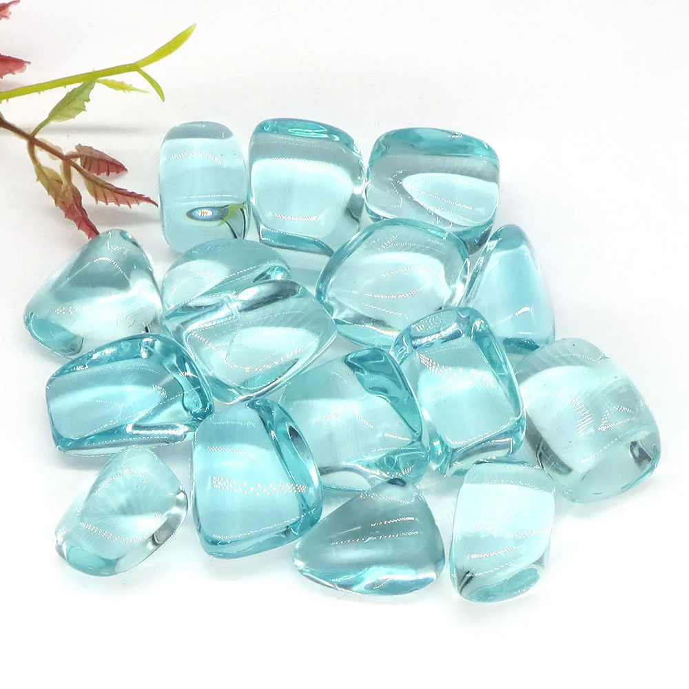 

Голубые стеклянные камни для аквариума