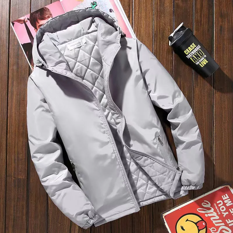 Hooded New Mens Cotton Padded Jacket Winter Thick And Warm Male Jacket Korean Style Trendy Cotton Clothing Loose Large Size Coat