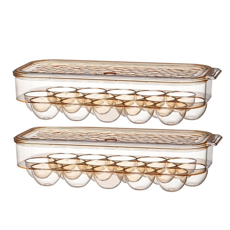 

Прозрачный контейнер для яиц, 2 упаковки, модель, Штабелируемый контейнер для яиц с крышкой-16 яиц