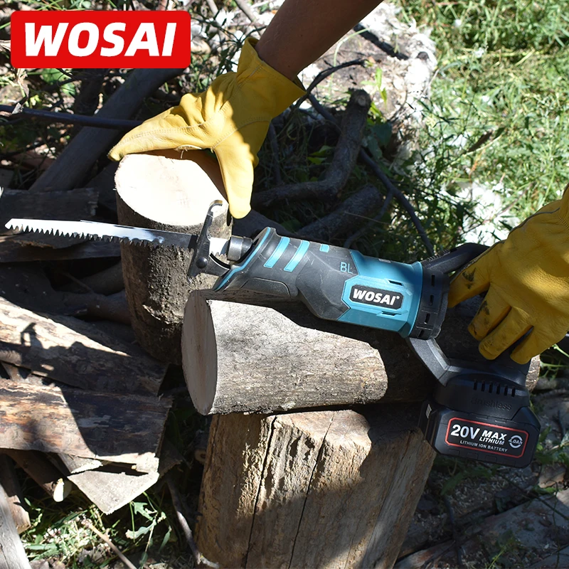 WOSAI 20V электрическая сабельная пила с регулируемыми тремя направлениями режимы